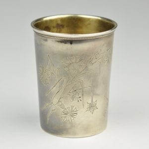 Antique Imperial Russian goblet, silver 84