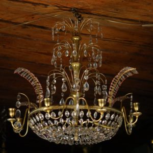 Antique 18th century crystal chandelier