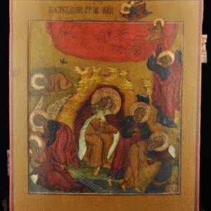 Antiikne 19.saj. Vene ikoon - Elias läheb taevasse