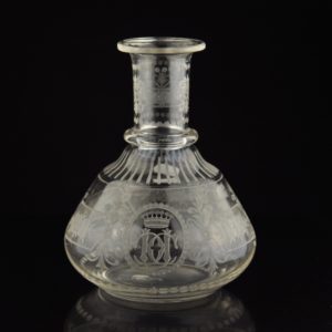 Antique glass carafe