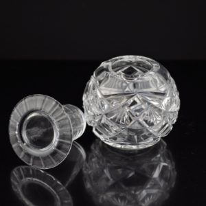 Antique inkwell, crystal