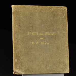 Antiikne maakaart "LIV.EHST und KURLAND" Reval 1846a