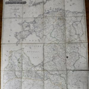 Antique Land Map "LIV.EHST und KURLAND" Reval 1846 a
