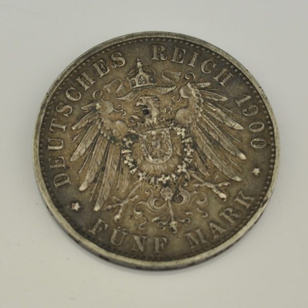 Antiikne münt, 5 marka, 1900