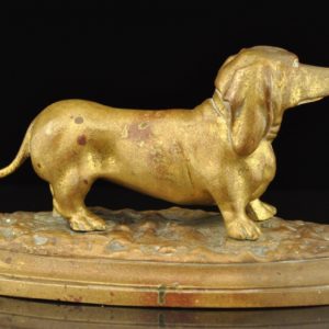 Antique bronze figure - Dog