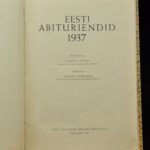 Antique book - Estonian Graduates 1937