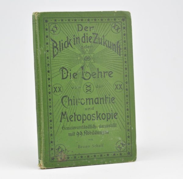 Antiikne saksakeelne raamat Chiromantie" Bruno Schaff 1900a"