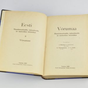 EW raamat - Võrumaa 1926a