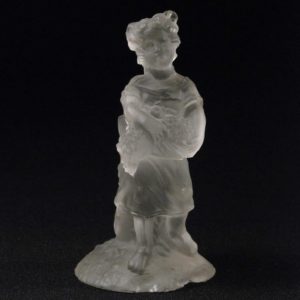 Glass figure-candle holder