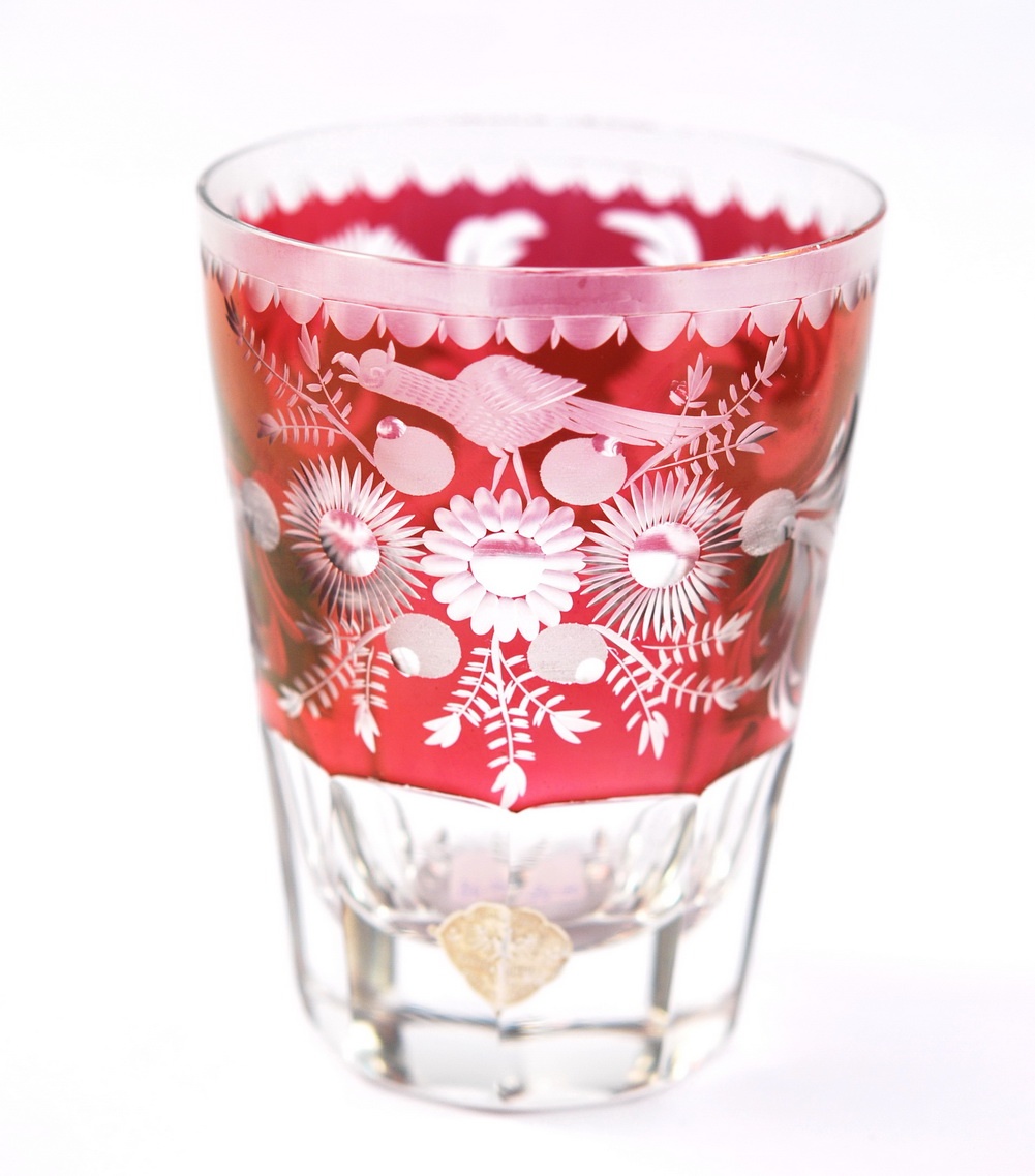 Kristallist värviline Bohemia klaas Kristallist värviline Bohemia klaas