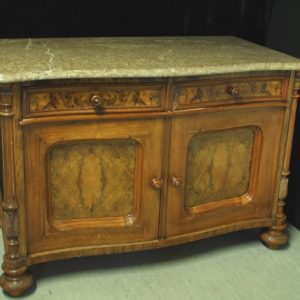 Classical marble top commode