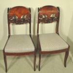 Four Biedermeier-style chairs