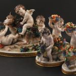 Napoli Porcelain figure set, 3pc