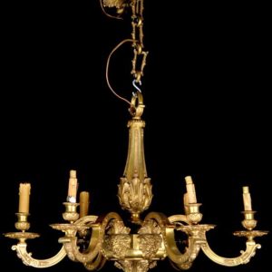 Antique Bronze chandelier lamp 1400.-