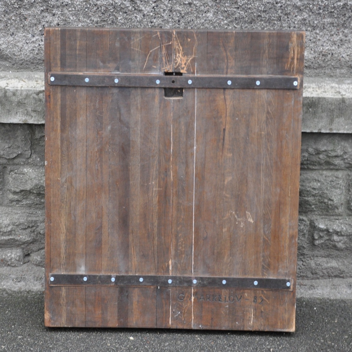 Wooden wall tile "Lenin" G.Markelov 1983y Wooden wall tile "Lenin" G.Markelov 1983y