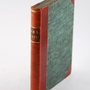 Raamat - AED - 1937, pool nahk