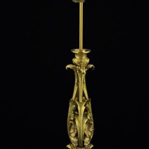 antique Bronze with the leg of a table lamp