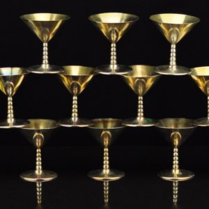 Antique silver cocktail glasses 12 pieces., Sweden 1948 a
