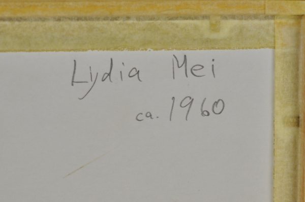 Lydia Mei (1896-1965) watercolor 1960