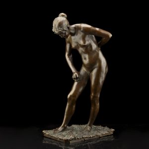 Rudolf Maison (1854-1904) pronks naise skulptuur "Akt"