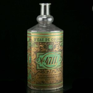 Antiikne suur reklaami parfüümi pudel , metall ja klaas Riia-Riga