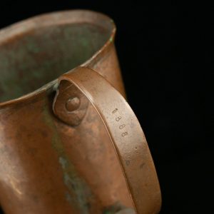 Antique Bronze measuring cup 1888