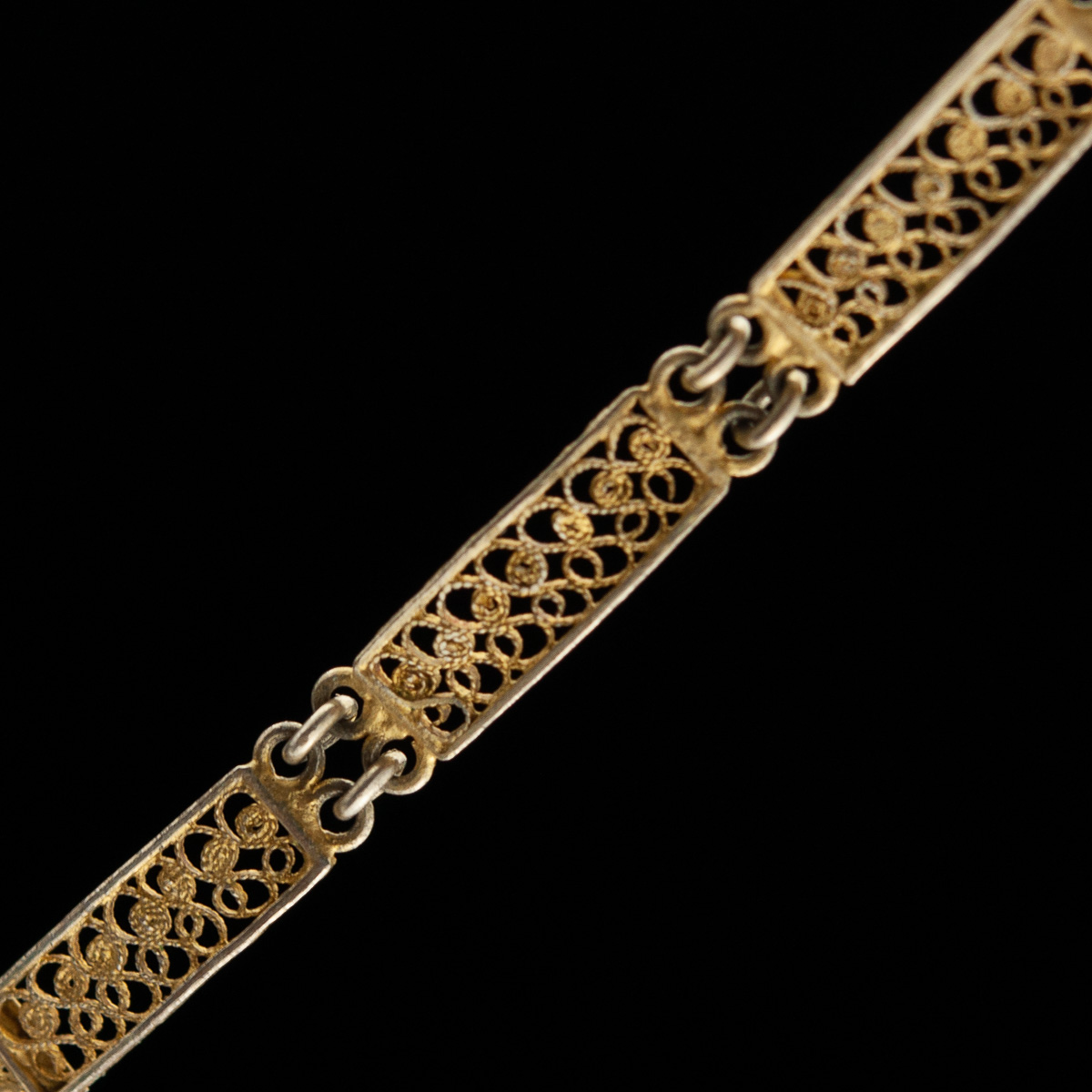 Käevõru, filigraan, 800 hõbe kullatud Käevõru, filigraan, 800 hõbe kullatud