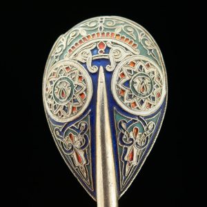 Antique Imperial Russian 88 silver spoon - KHLEBNIKOV 1877