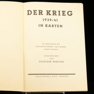 Antique German book DER KRIEG 1939/41 Saksa