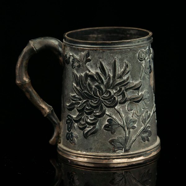 Antique asian silver cup
