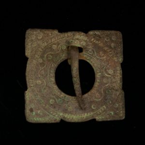 Antique bronze  brooch