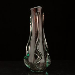 Vintage multi colored glass vase