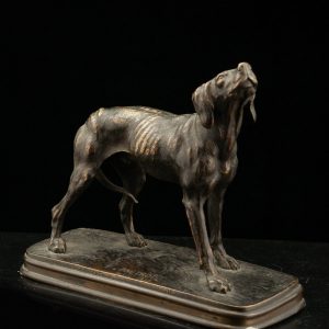 Antiikne Prantsuse pronks kuju "Koer" F.Pautrot 1865a