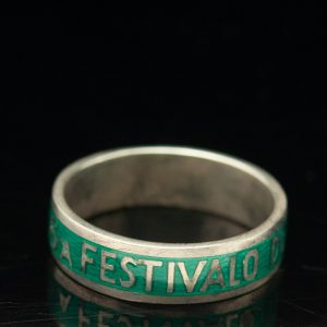 Sõrmus "Festivalo de amikeco" 916 hõbe emailiga