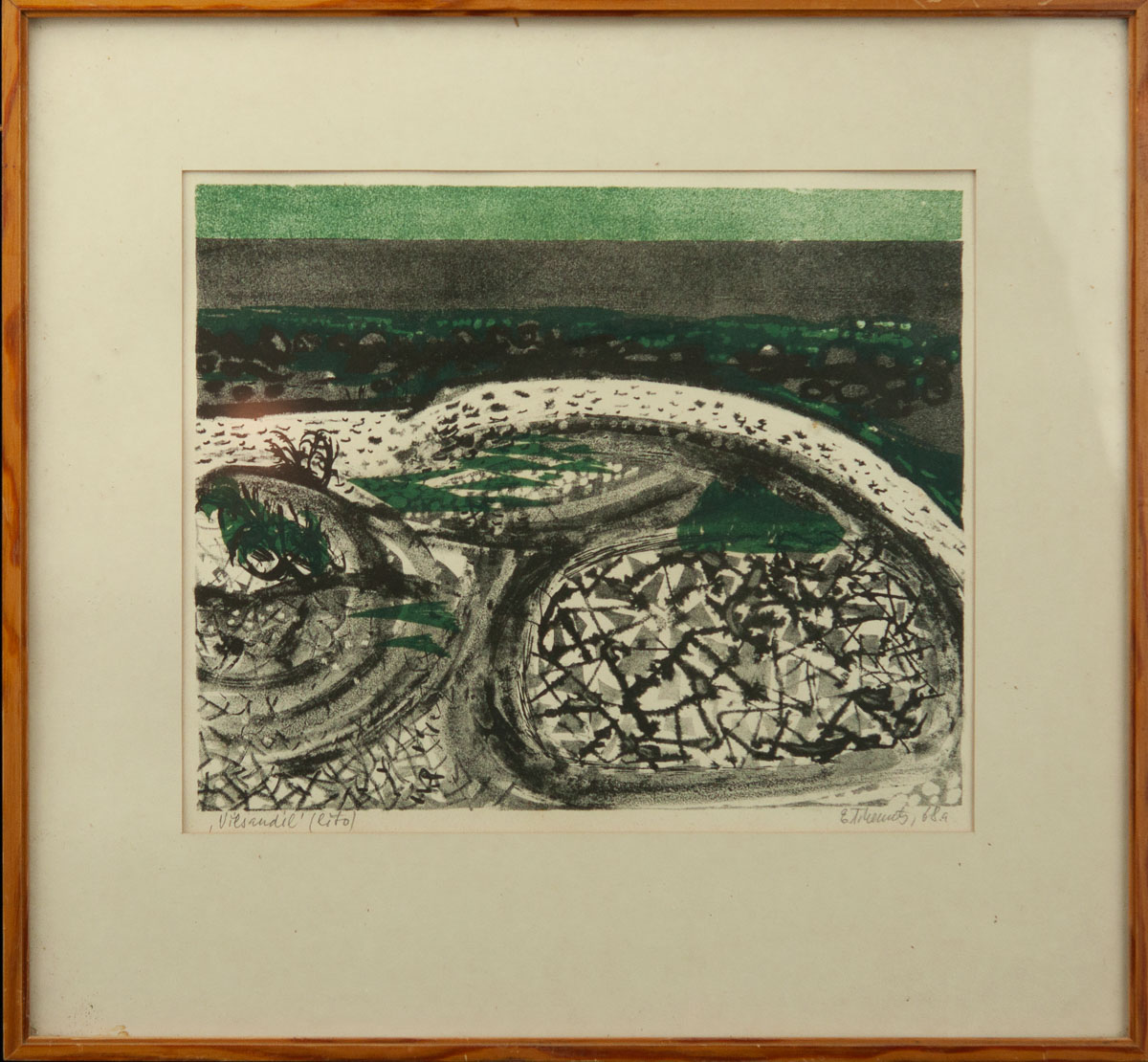 Evi Tihemets graafika lito Vilsandil 1968a Evi Tihemets graafika lito Vilsandil 1968a