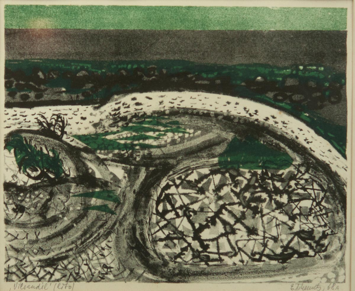 Evi Tihemets graafika lito Vilsandil 1968a Evi Tihemets graafika lito Vilsandil 1968a