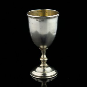 Antique Estonian silver vodka shot glass