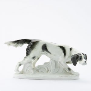 German porcelain dog figure Fasold & Stauch
