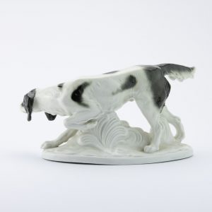German porcelain dog figure Fasold & Stauch