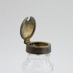 Antique silver lidded mustard jar