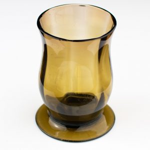 Klaasist väike vaas,pruun klaas