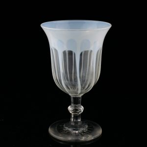 Antique glass goblet