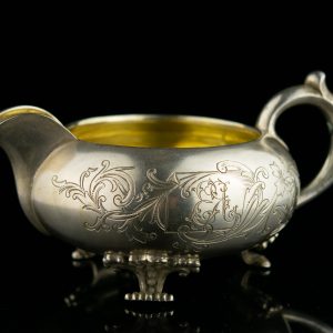 Antique Imperial Russian 84 silver cream jug