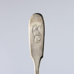 Antique Estonian silver soup spoon