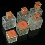 Buduaari komplekt 6 eset, kristall, hõbe emailiga - tooteid saab osta üksikult 160eur tükk