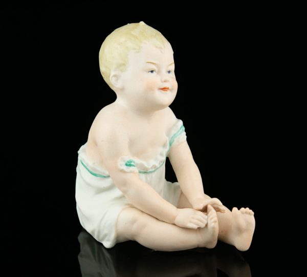Saksa biskviitportselan klaveri nukk - Piano baby doll -