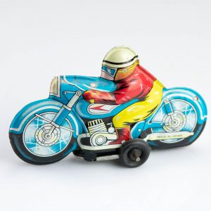 Vintage tin toy motorcycle