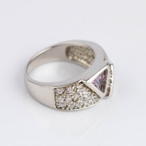 Silver ring , size 17