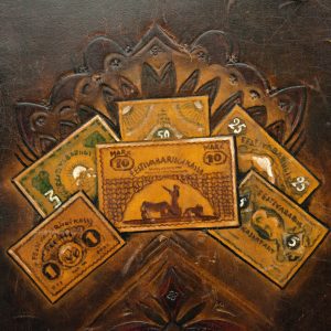 EW aegne nahast kaantega märkmik-Eesti rahad