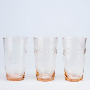 Varajane Tarbeklaas-roosakad klaasid 3 tk
